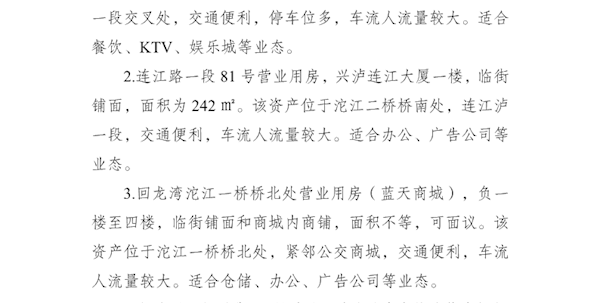兴泸资产公司2025年8月营业用房招租公告